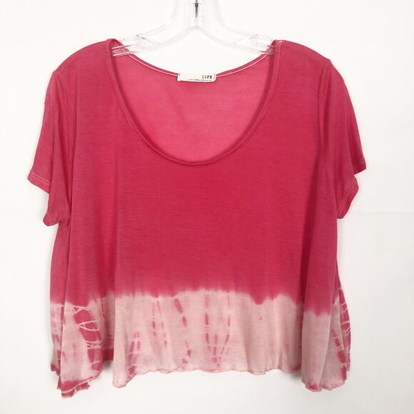 Y2K LIFE Top Juniors Large Cropped Relaxed Boxy Soft Casual Girl Retro Vintage - Picture 1 of 6